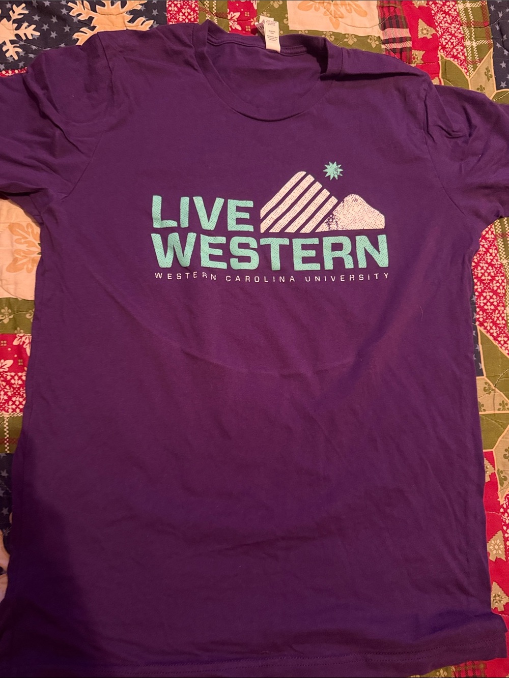 Live Western Western Carolina University Purple Tee